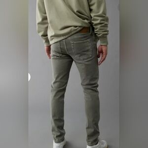 American Eagle Outfitters Men's Grey Flex Jeans Sz 33x34
